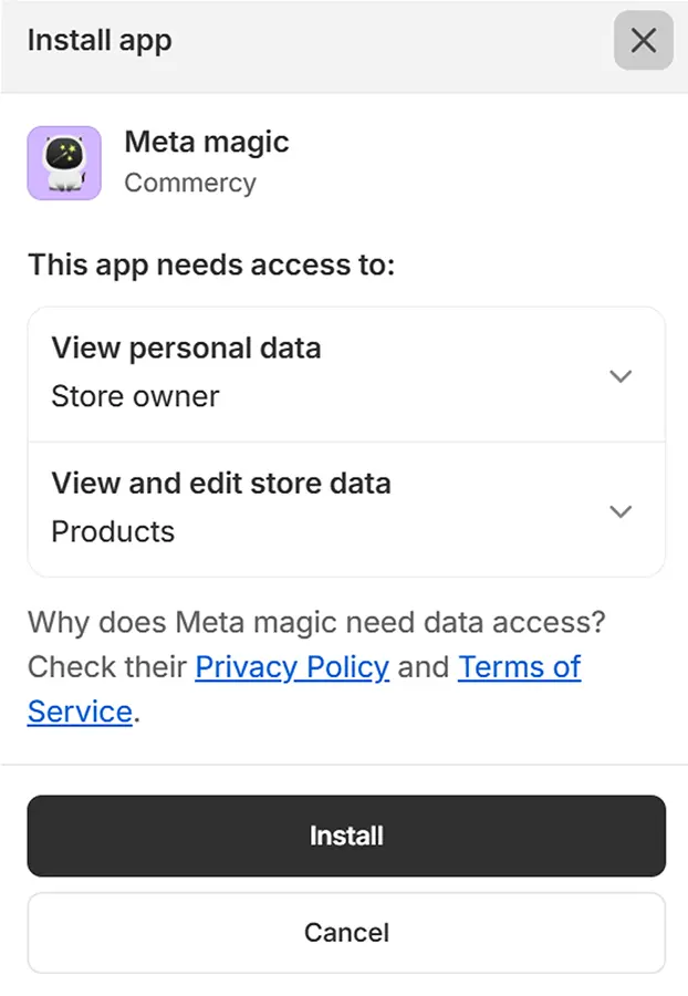 Agree with permissions