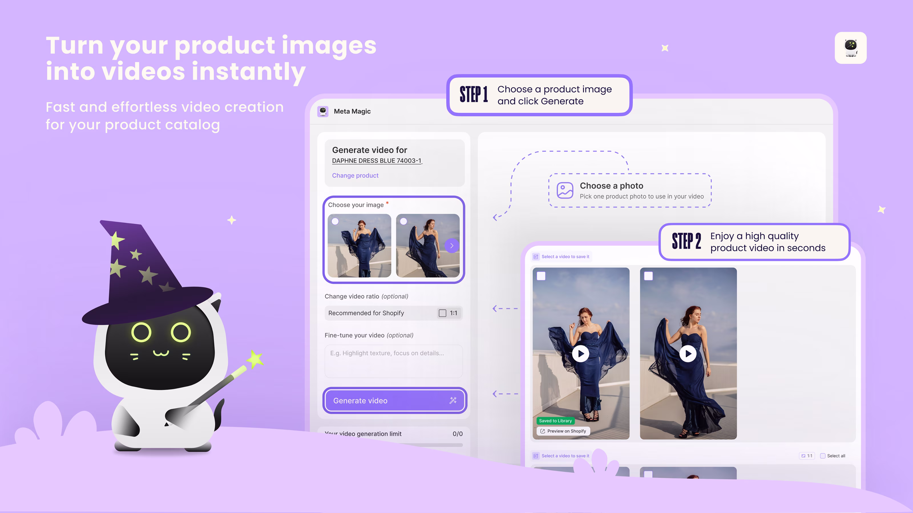 Start your magical journey in a seconds