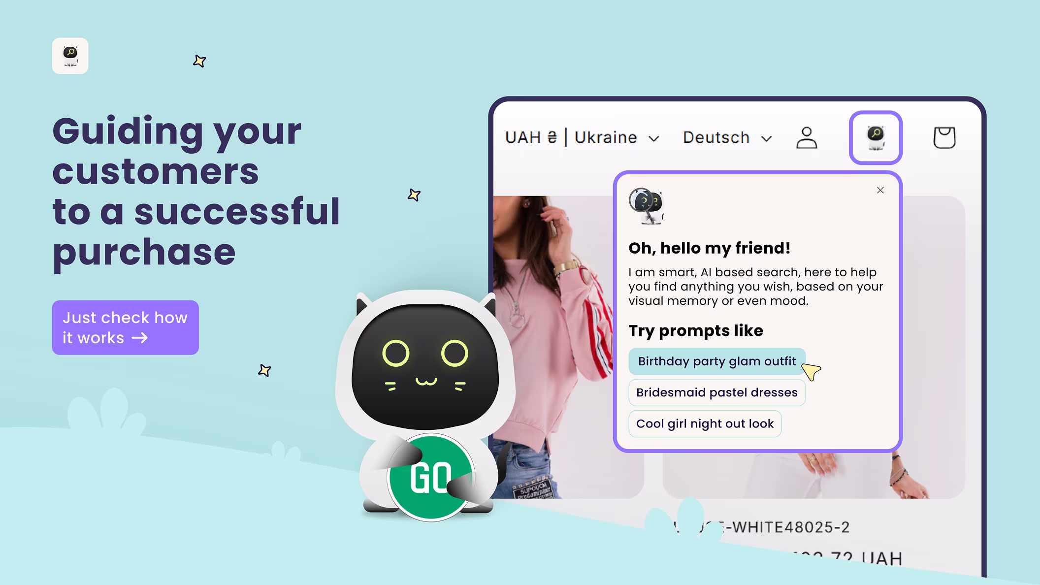 Guiding your customers to a successful purchase